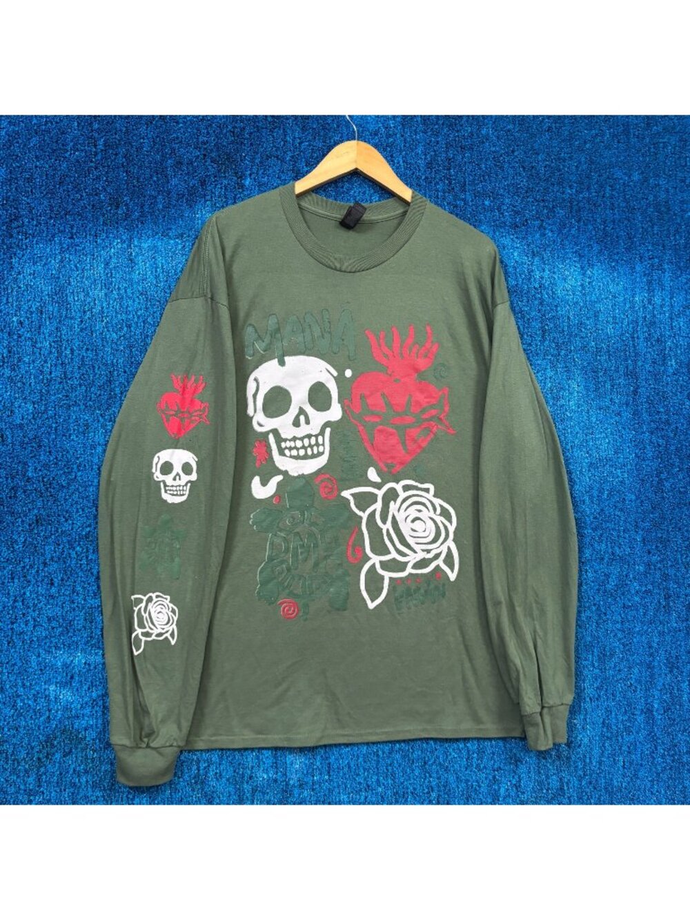 Mana "Vivir Sin Aire" Graphic Long Sleeve Tour Shirt Size Extra Large